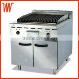 Vertical Electric Lava rock Grill with cabinet