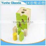 Colorful Cube For Shape Sorter Cognitive And Matching Wooden Toys thumbnail-3