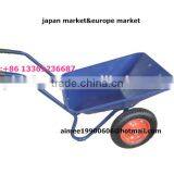 Two Wheels Plastic Tray Wheelbarrow 43L for Japan Market thumbnail-1