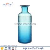 Tall cylinder the glass blown vase for natural artificial flower