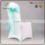 Transparent Cheap Organza Chair Cover thumbnail-6
