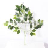 2016 Wholesale Artificial Leaves Golden Banyan Artificial Leaves for Decoration Artificial Big Green Leaves thumbnail-5
