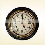 Marine wooden wall clock, Nautical style wall clock