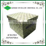 Handmade Decorative Nylon Woven Storage Box With Lid thumbnail-1