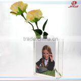 Hot Sale Wholesale Acrylic Clear Green and Black Tall Glass Vases thumbnail-5