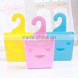 PP Multifunctional Smiling Face Plastic Storage Basket ,smile Shape Mini Hanging Basket Container thumbnail-5