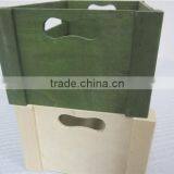 Green Color Plywood Wooden Crate for Milk Friut thumbnail-2