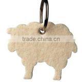 New Products Fashion Wholesale Animal Shape Key Ring Promotional Gift Craft Polyester Felt Sheep Keychain Made in China thumbnail-1