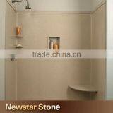 Chinese good quality polished quartz shower stone wall panel