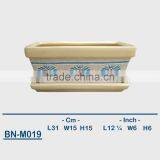 Vietnamese Ceramic Hand Carved Bonsai Mini Flower Pot BN-M019 thumbnail-1