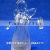 Clear Acrylic Angel Figurines With Led RBG 7 Colors Light Xmas Ornament thumbnail-2