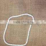 Charms 7-7.5mm White Button Freshwater Pearl Necklace thumbnail-4