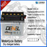 12n6-3b High Performance Dry Charged Motorcycle Battery12n6-3b Motorcycle Battery thumbnail-1