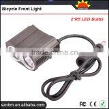 Wholesale Aluminum Alloy 2* R5 LED 4 Mode With 4*18650 Battery Pack 500 Lumens Bicycle Front Light thumbnail-2