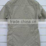 100% Cotton Poplin Men's Crinkle Shirts , Summer Short Sleeve Shirts thumbnail-4