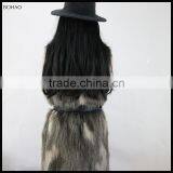 Good Quality Natural Colour Fashion Faux Fur Vest Long thumbnail-4