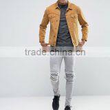 Cheapest Custom Short Sleeve Button Placket Flesh Design Black Men's 100% Cotton 200g Casual Polo T-Shirt thumbnail-4