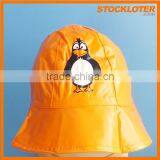 Yellow Kids PVC Rain Hat Overstock 150911
