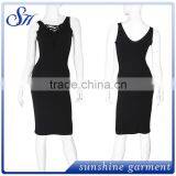 2017 Women Sexy Black Long Tights Dress thumbnail-1