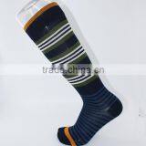 100% Cotton Fancy Knee High Strip Happy Socks Men thumbnail-1