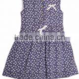 Organic Cotton Floweral Print Girl's Sleeveless Summer Dress thumbnail-3
