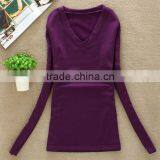 New Fashion Long Sleeve T-shirt for Women Made in China Wholesale thumbnail-4