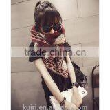 New Women Fashion Warm Plaid Scarf Female Fringed Woolen Shawl Cashmere 3 Colors thumbnail-5