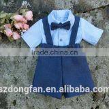 Baby Boy Blothes Wedding Outfit Baptism Suit Suspender Boys Suit thumbnail-2