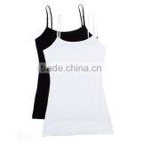 OEM Service Custom Fashion Slim Fit Sexy Women White Tight Gym Plain Tank Top thumbnail-6