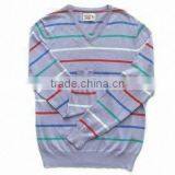 Men's Pullover, Made of 100% Cotton, 12gg Gauge, Garment Weighs 285g, Nice Stripe Design thumbnail-1