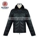 Mens Pu Padded Coat for Winter Outdoor Down Jacket thumbnail-3