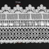 New Lace Trim, Polyester, White, 81mm thumbnail-1
