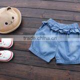 Wholesale Simple Design Casual Girls Denim Shorts thumbnail-2