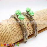 8.5cm Rose Flower Antique Bronze Embossed Sewing Handbag Kiss Lock Frame thumbnail-5
