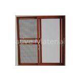 Powder coated, wood grain color aluminum sliding patio glass doors with 5mm - 12mm glass