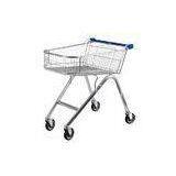 American Style 71L UK Shopping Cart With Base Grid , Grocery Shopping Trolley