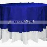 Satin Table Overlay and Round Hotel Table Cover