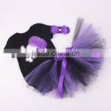 Baby Girls Halloween Boutique Outfit Skull Print Romper With Tutu Clothing M7041904 thumbnail-1