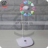New Design Chargeable Mini Table Fan With Led Message thumbnail-2