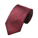 Digital Printing Blue Polyester Woven Necktie Stwill Weave