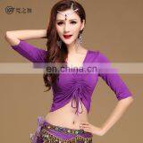 S-3100 Practice Modal Half Long Sleeve Belly Dance Top Wear thumbnail-4