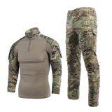 6-Colors Knitted Army Military Combat H Frog Sleeve Tactical Shirt Suit thumbnail-2