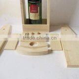 Custom DIY Wooden Wine Carrier,Single Bottle Tote thumbnail-2
