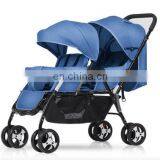 Twin Lightweight and Compact Baby Stroller Foldable Infant Pram Pushchair thumbnail-2