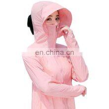 Motorbike Breathable Luxury Anti UV Sun Protection Beach Safety Protective Nylon Clothing Jacket Women With Mask thumbnail-1