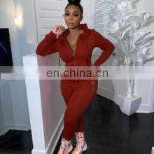 Manufacturer Wholesale Spring New Fashion Sports and Leisure Suit Zipper Pocket Two-piece Custom LOGO thumbnail-3