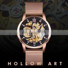 Luxury SKMEI 9199 Automatic Mechanical Movement Stainless Steel Men Wrist Watch thumbnail-5