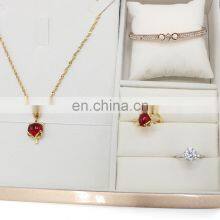 Top Sell Custom Natural Red Wooden Jewelry Necklace Box Tuscan Designs Jewelry Box thumbnail-4