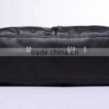 High Quality Sheep Leather Black Rolling Travel Duffel Bag Organizer for Men thumbnail-5