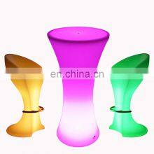 Garden Lights Led Outdoor Chair Set Glow Bar Rechargeable Mobile Portable Lighted Mini Bar Counter Design Led Bar Table Counter